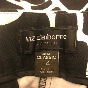 Liz Claiborne Giraffe-like Print Pants - Size 14.